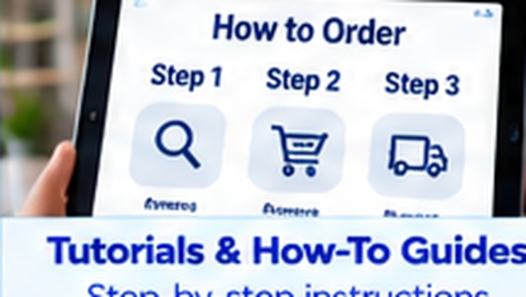 Step by step ordering instructions